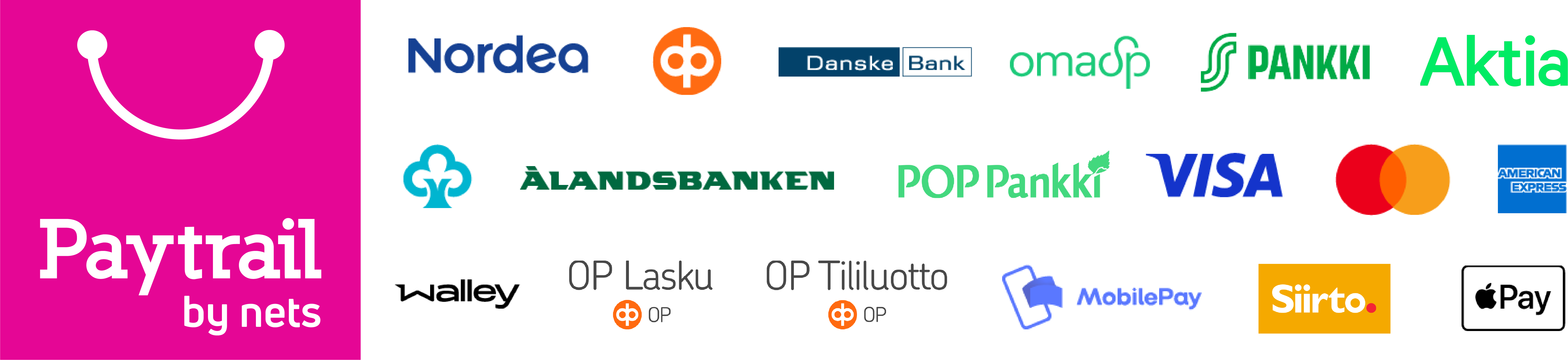 Paytrailin maksutavat