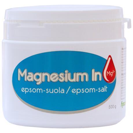 Magnesium_In_Epsomsuola_500g. Tuotekoodi: 800_263