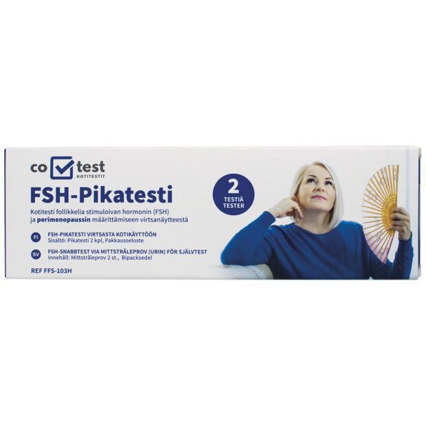Co-Test FSH Pikatesti Vaihdevuositesti_2kpl. Tuotekoodi: CO_38