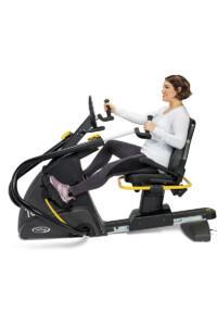 Istuma-asennossa käytettävä Nustep-crosstrainer mahdollistaa koko kehoa aktivoivan harjoittelun matalakuormitteisesti. Tuotekoodi NuStep_T6PRO