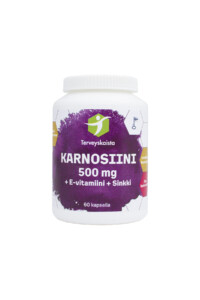 Terveyskaista Karnosiini 500 mg 60 kapselia.