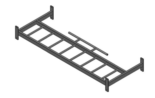 Wrange Crossrack Monkey Bars 2500mm, Tikkaat + Leuanveto