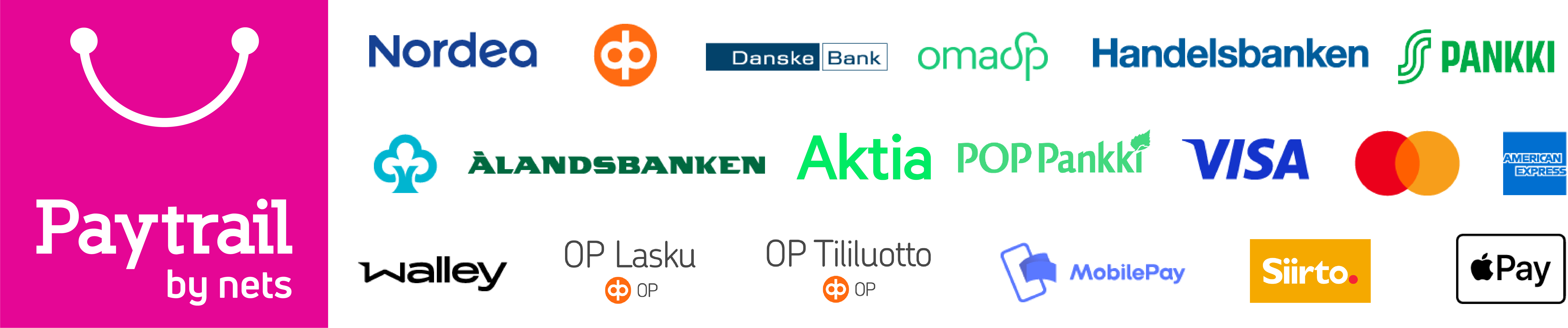 Paytrailin maksutavat