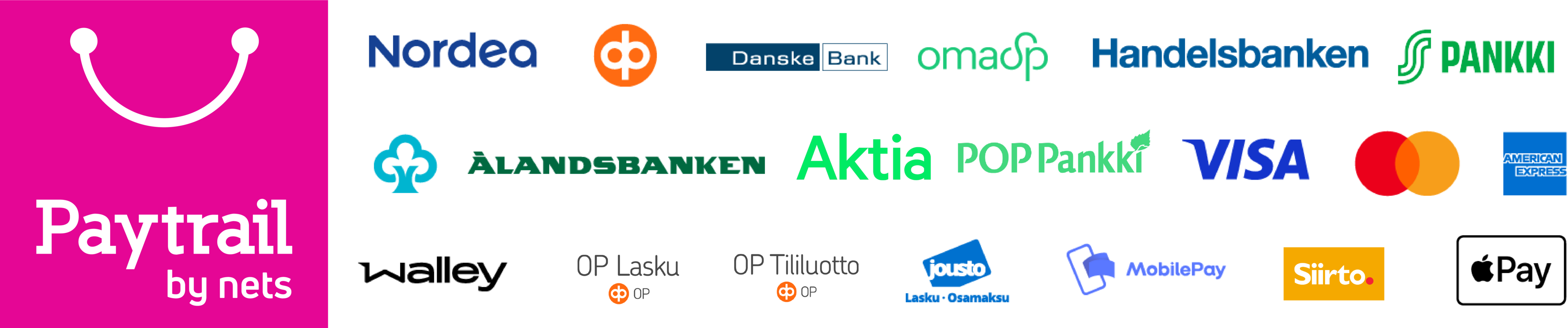 Paytrailin maksutavat